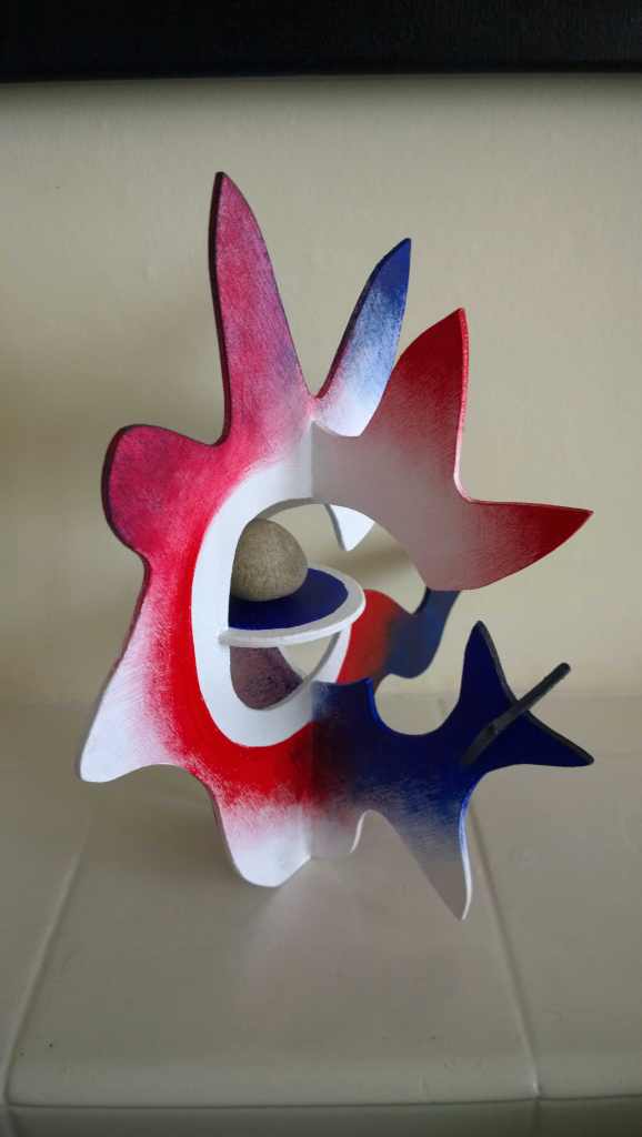 red blue atomic star